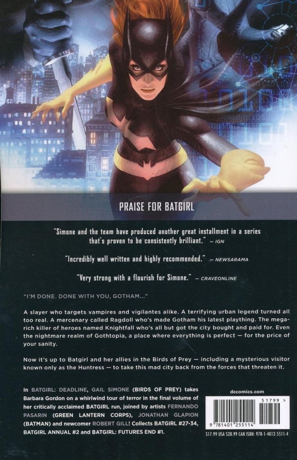 BATGIRL VOL 05 DEADLINE TP [9781401255114] **promocja TOMY**