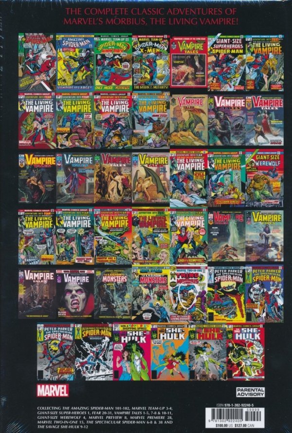 MORBIUS THE LIVING VAMPIRE OMNIBUS HC [STANDARD] [9781302922405] **promocja TOMY**