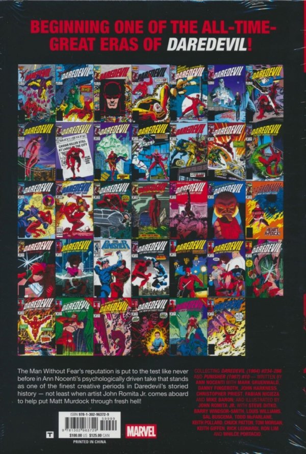 DAREDEVIL BY ANN NOCENTI AND JOHN ROMITA JR OMNIBUS VOL 01 HC [STANDARD] [9781302963729]