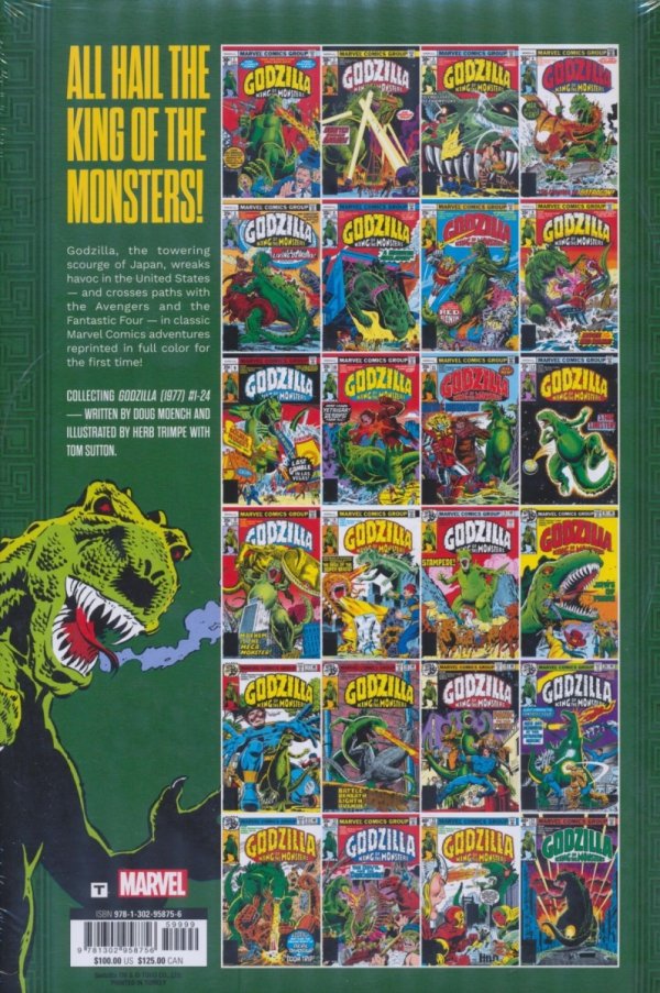 GODZILLA THE ORIGINAL MARVEL YEARS OMNIBUS HC [STANDARD] [9781302958756] **promocja TOMY**
