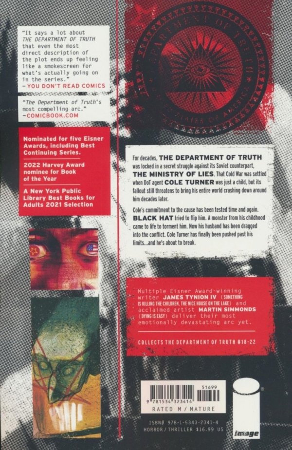 DEPARTMENT OF TRUTH VOL 04 MINISTRY OF LIES TP [9781534323414]