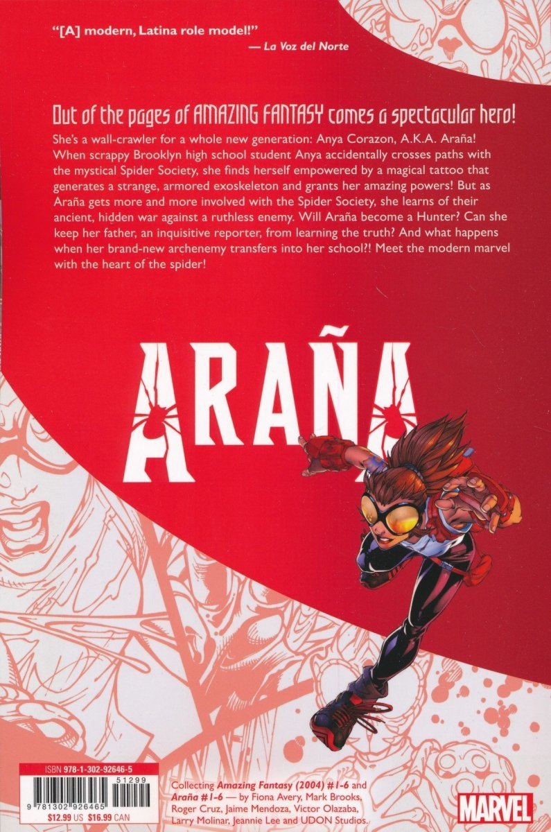 ARANA HERE COMES THE SPIDER-GIRL SC [9781302926465]