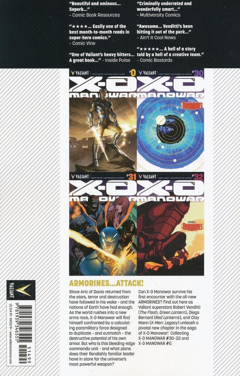 X-O MANOWAR VOL 08 ENTER ARMORINES SC