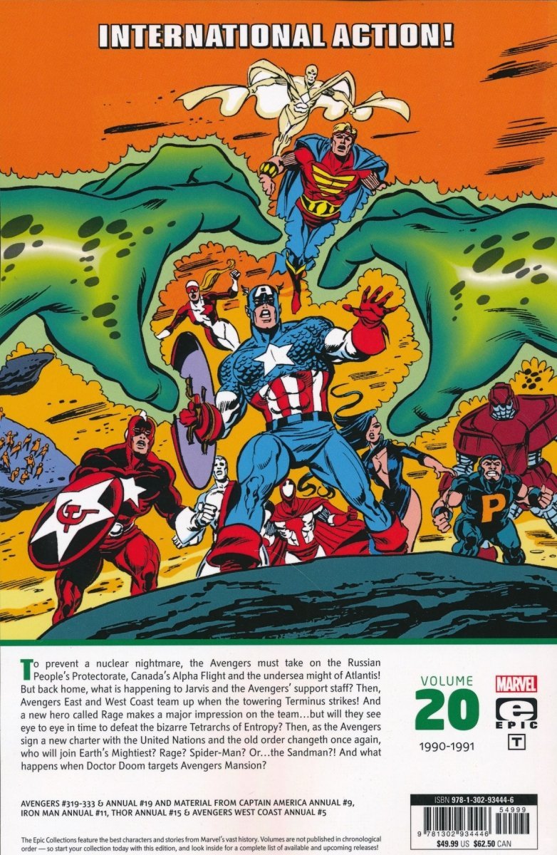 AVENGERS EPIC COLLECTION THE CROSSING LINE SC [9781302934446]
