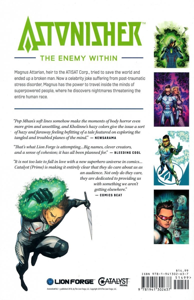 CATALYST PRIME ASTONISHER VOL 01 THE ENEMY WITHIN SC [9781941302637]
