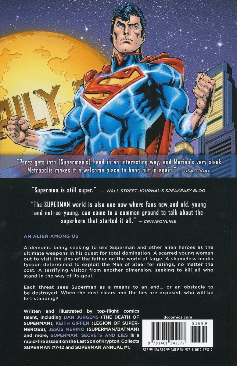 SUPERMAN VOL 02 SECRETS AND LIES SC [9781401242572]