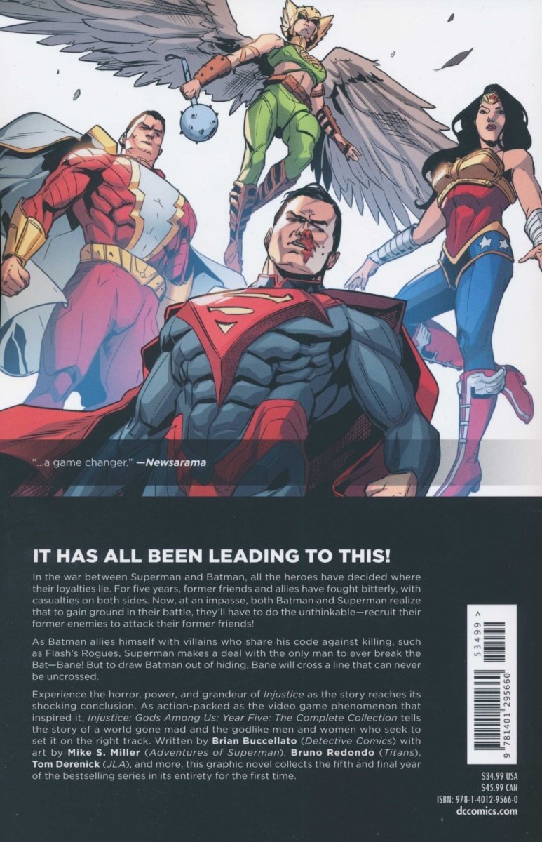 INJUSTICE GODS AMONG US YEAR FIVE THE COMPLETE COLLECTION SC [9781401295660]