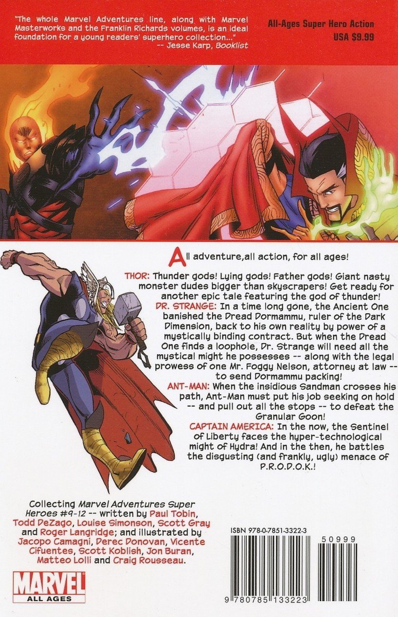 MARVEL ADVENTURES THOR AND AVENGERS SC [9780785133223]