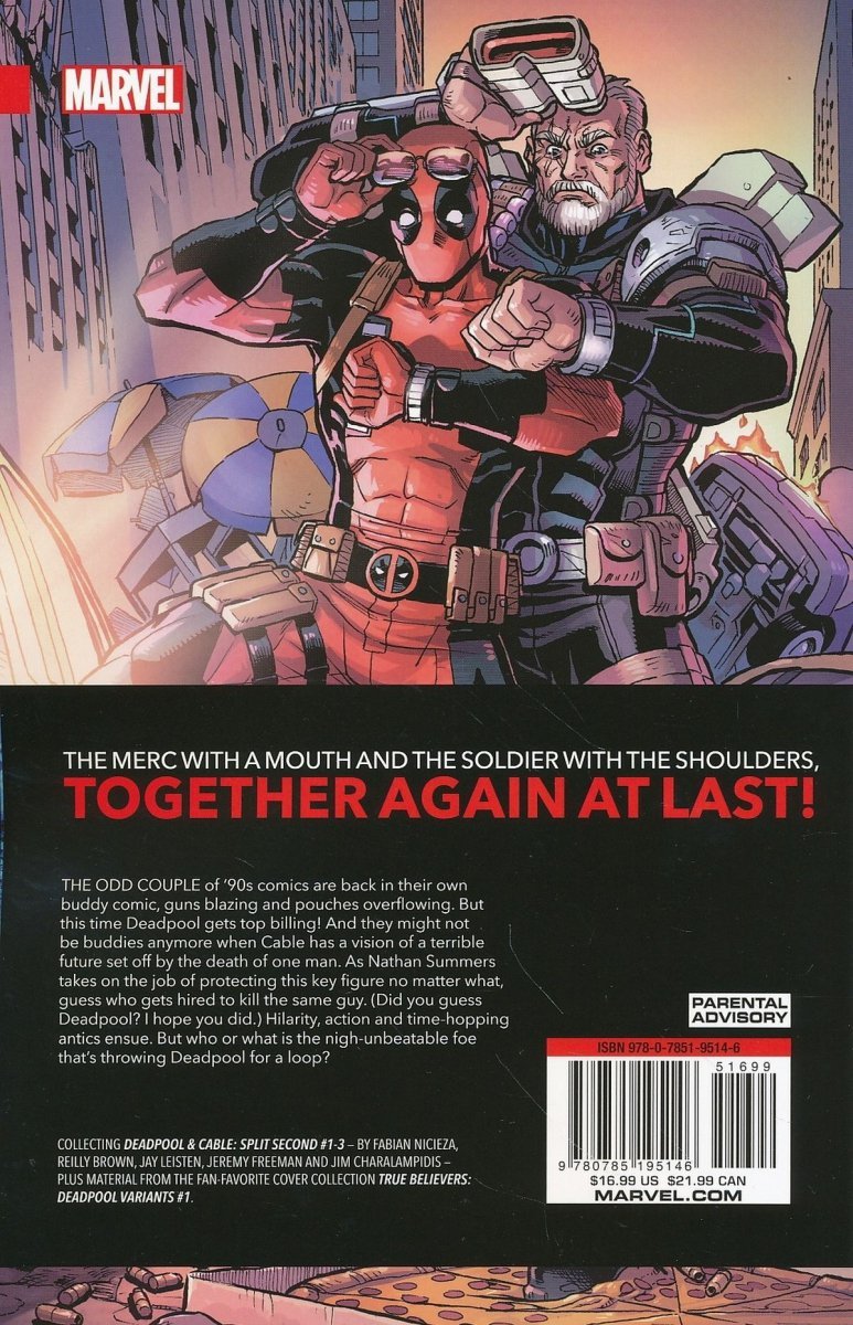DEADPOOL AND CABLE SPLIT SECOND SC [9780785195146]