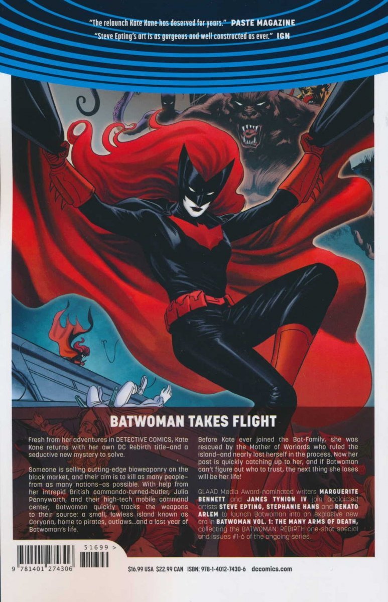 BATWOMAN VOL 01 THE MANY ARMS OF DEATH SC [9781401274306]