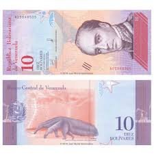 Banknot Wenezuela 10 Bolivares 2018 UNC 