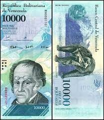 WENEZUELA Banknot 10000 Bolivares 2017 UNC 