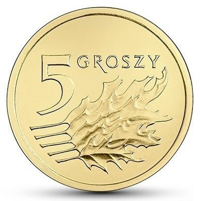 5 Groszy gr 2021 mennicza z woreczka 
