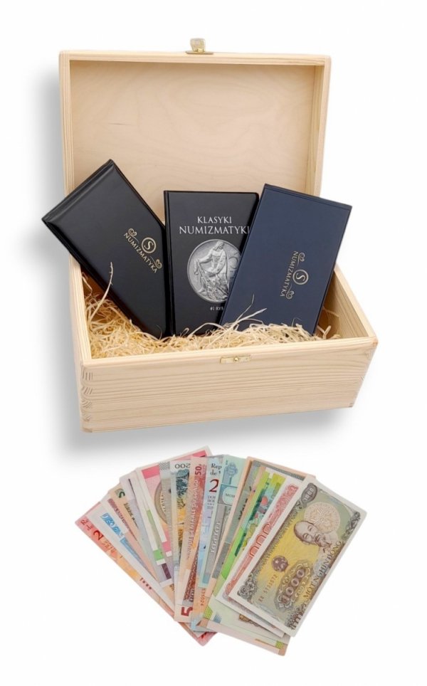 ZESTAW NA PREZENT  BANKNOTY ŚWIATA KLASER INNE