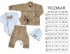 Komplet garniturek do chrztu - BEŻOWY