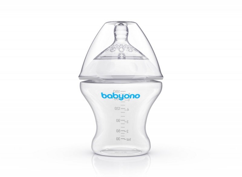 Butelka antykolkowa BabyOno NATURAL SMOCZEK 180ml