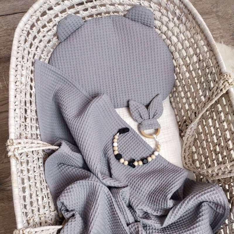 Zestaw prezent BABYSHOWER - szary