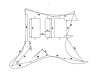 Pickguard VPARTS PG-RG2 (WH)