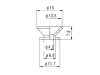 Zaczepy paska VPARTS VHE-009 (BK)