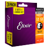 Struny ELIXIR NanoWeb 80/20 Bronze (12-53) 3pack