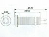 Cylindryczne gniazdo jack stereo VPARTS EJ112 (CR)