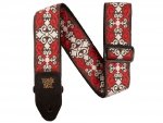 Pasek gitarow ERNIE BALL Red Trellis Jacquard