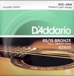 Struny D'ADDARIO 85/15 Bronze Wound EZ920 (12-54)
