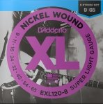 Struny D'ADDARIO XL Nickel EXL120-8 (09-65) 8str.