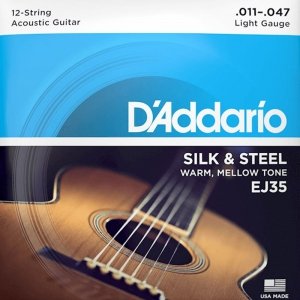 Struny D'ADDARIO Silk and Steel EJ35 (11-47) 12str
