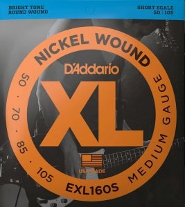 Struny D'ADDARIO Nickel EXL160S (50-105)