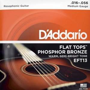 Struny D'ADDARIO Flat Tops Phosphor EFT13 (16-56)