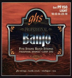 Struny do banjo 5str GHS PF 150 Light  (10-22)