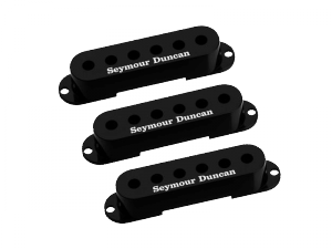 Komplet osłon do singli SEYMOUR DUNCAN Logo (BK)