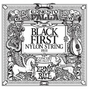Pojedyncza struna ERNIE BALL Black Nylon E1