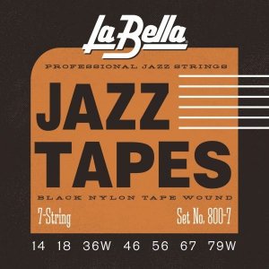 Struny LA BELLA 800-7 Jazz Tapes Black (14-79)