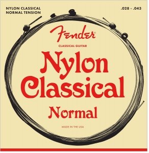 Struny FENDER Nylon Classical Ball End Normal