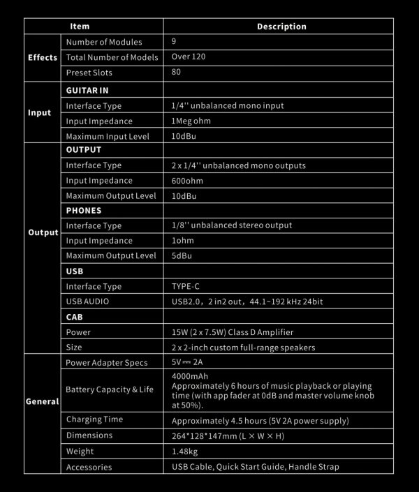 MOOER F40i Li modelowane combo gitarowe PB (40W)