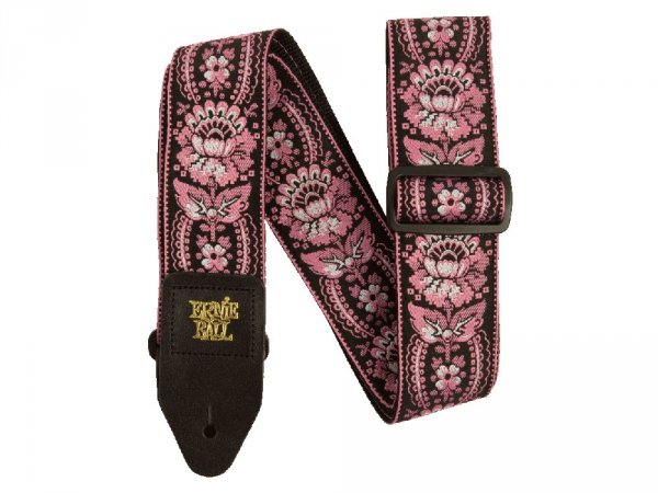 Pasek gitarowy ERNIE BALL Pink Orleans Jacquard