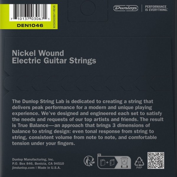 Struny DUNLOP Nickel Plated Steel (10-46)