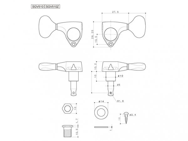 Klucze blokowane GOTOH SGV510Z-A20 MG-T (CR,3+3)