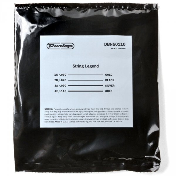 Struny DUNLOP DBN50110 Nickel Wound (50-110)