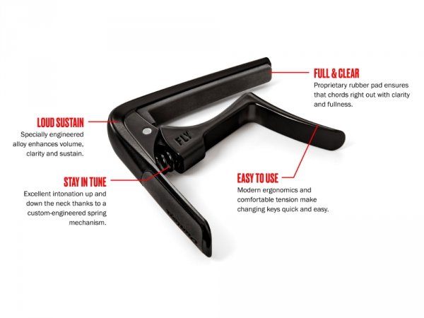 Kapodaster DUNLOP Trigger Fly Capo Celtic (BK)