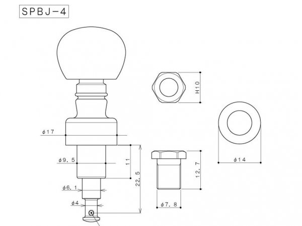 Klucze do banjo 5 str. GOTOH SPBJ-4/5-AIB (CR)
