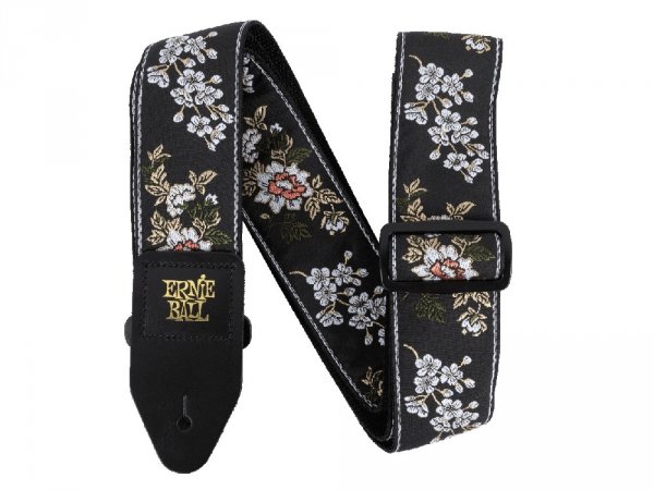 Pasek gitarowy ERNIE BALL White Blossom Jacquard