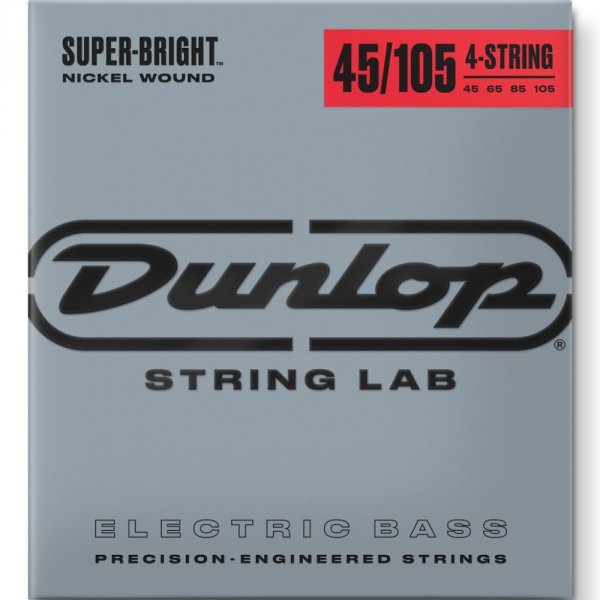 Struny DUNLOP Super Bright Nickel (45-105)