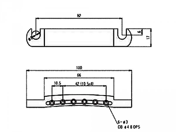 Aluminiowy zaczep strun VPARTS VLT-001A (GD)