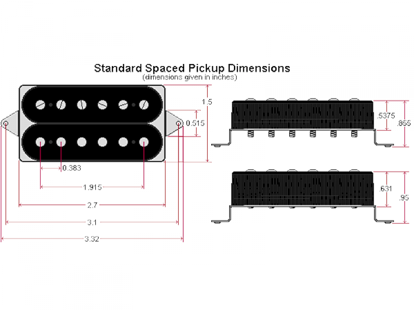 DIMARZIO DP223N PAF 36th Anniversary (N, bridge)