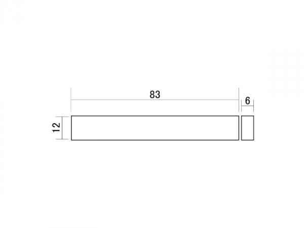 Materiał na siodełko HOSCO F-3403W 83x12x6 (kość)