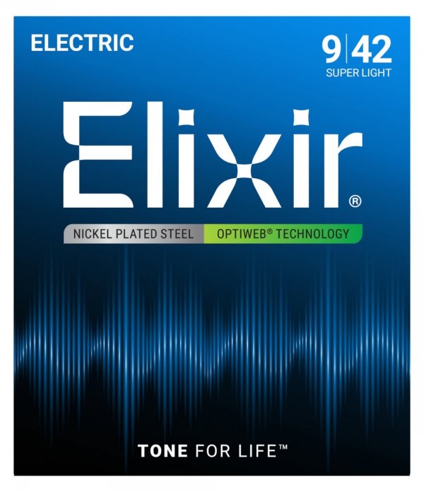 Struny ELIXIR OptiWeb Nickel Plated (9-42)
