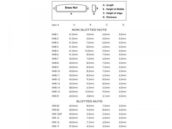 Siodełko szyjki HOSCO NNB-14 38x6,5x4  (mosiądz)